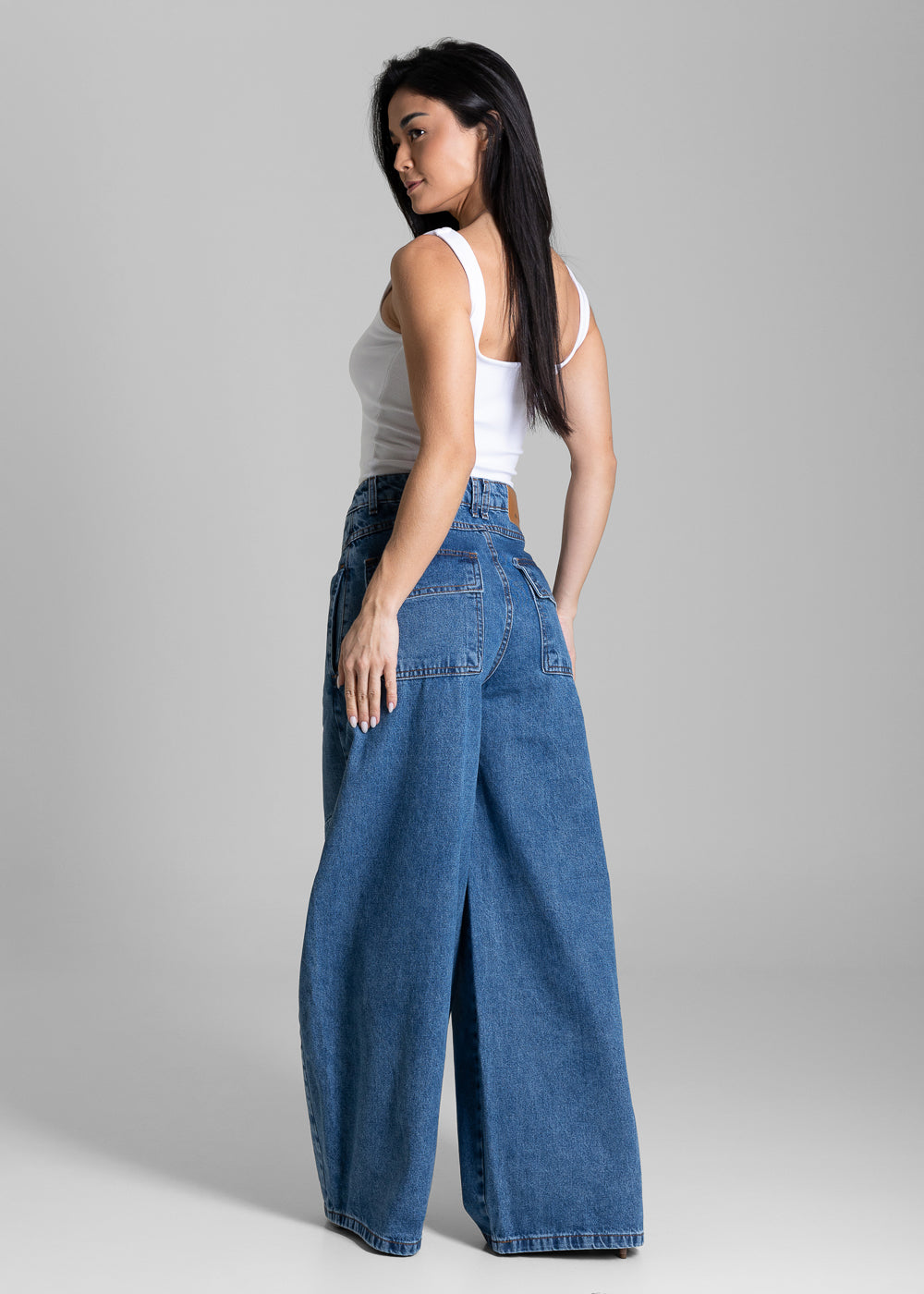 Calça Jeans Sawary Balloon - 284432 AZUL