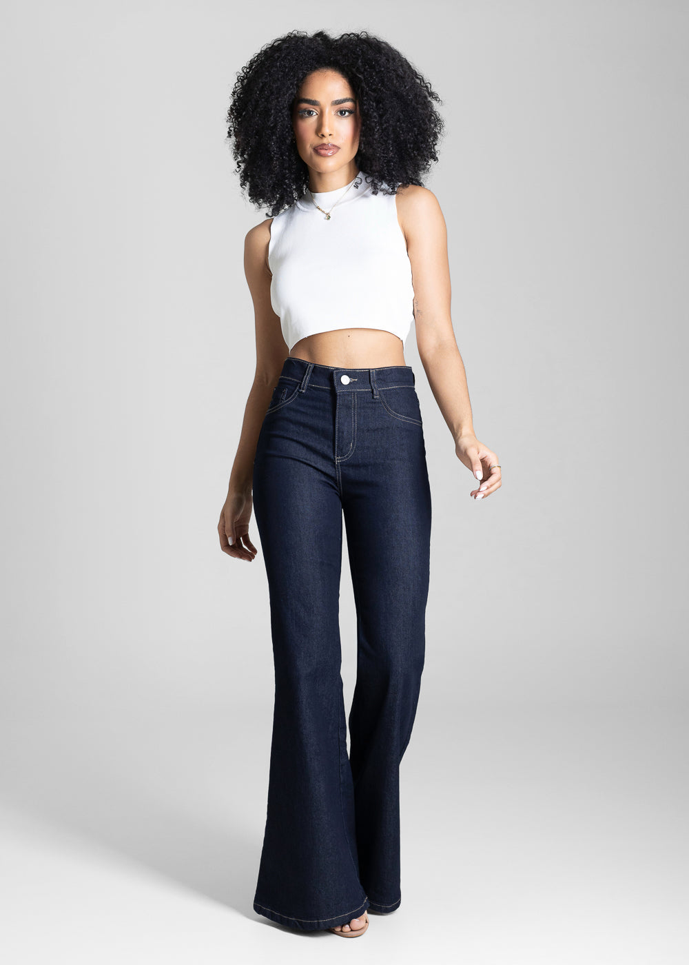 Calça Jeans Sawary Flare - 284441 AZUL