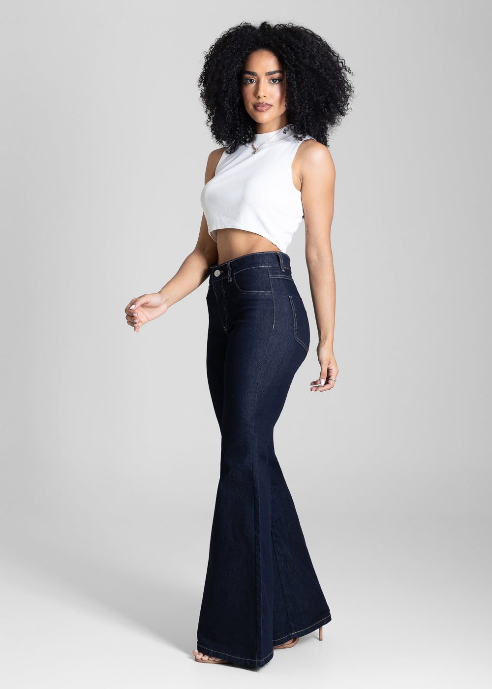 Calça Jeans Sawary Flare - 284441 AZUL