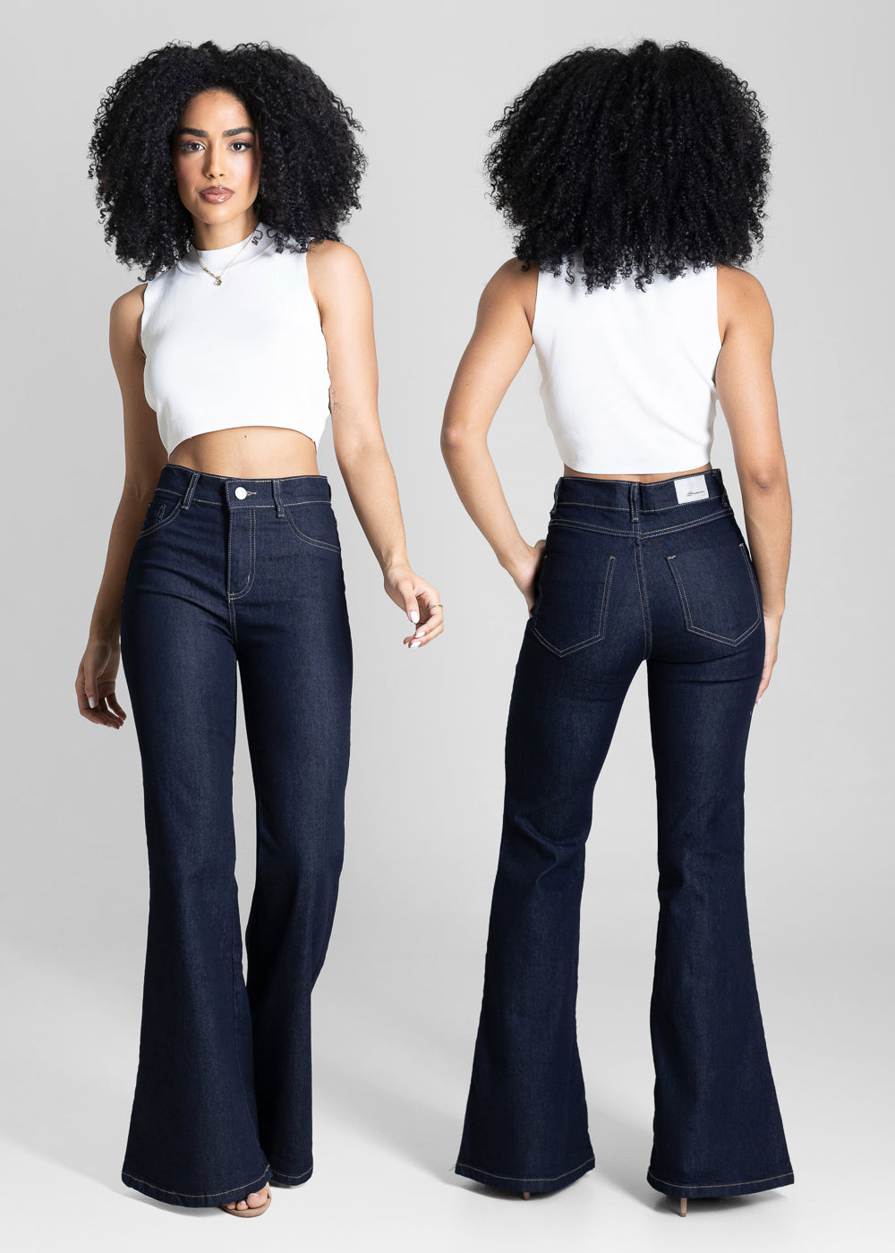 Calça Jeans Sawary Flare - 284441 AZUL