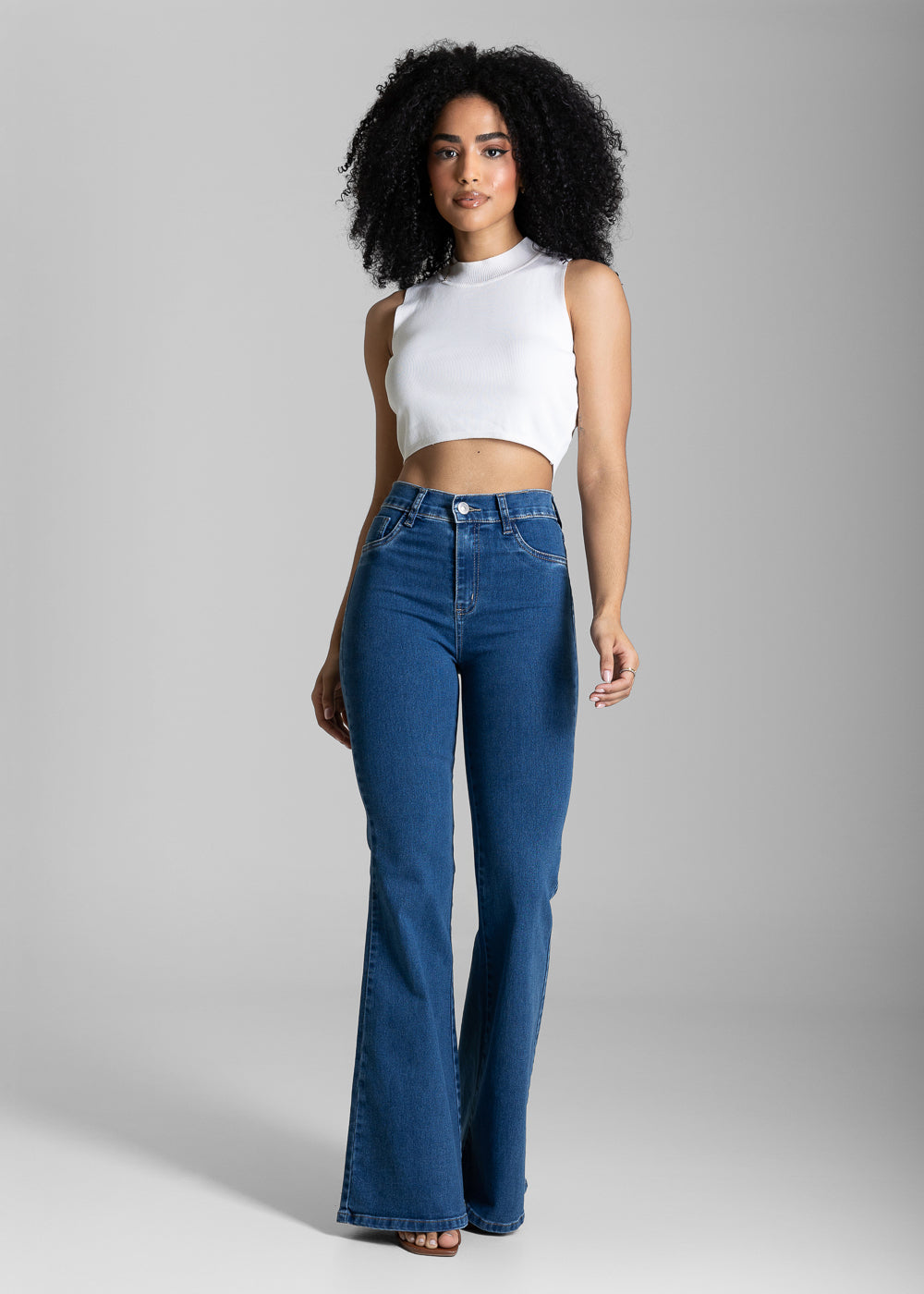 Calça Jeans Sawary Flare - 284448 AZUL