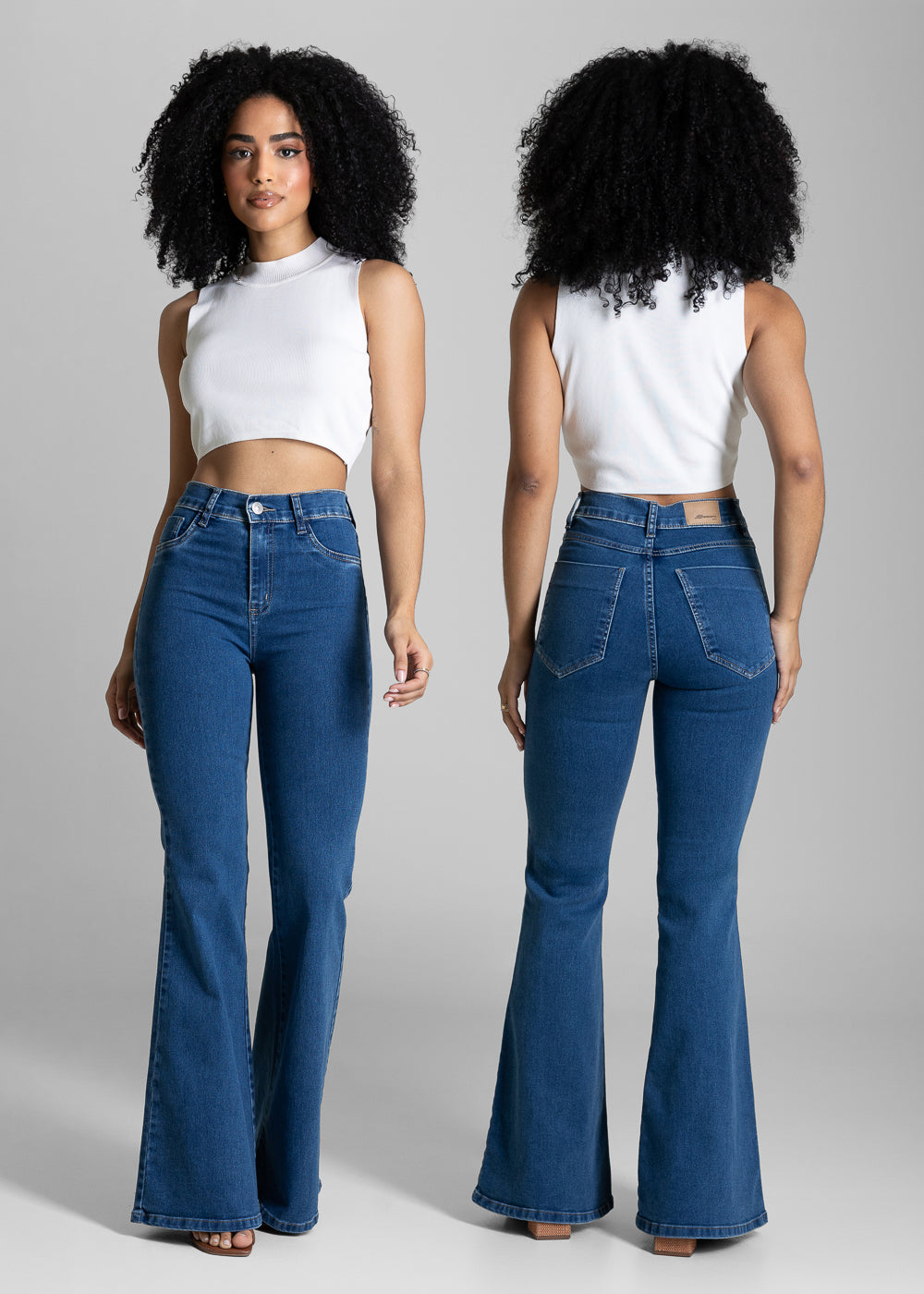 Calça Jeans Sawary Flare - 284448 AZUL