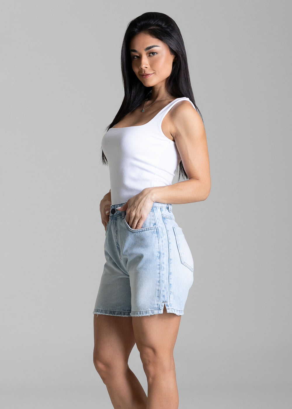Shorts Jeans Fenda Sawary - 284458 AZUL