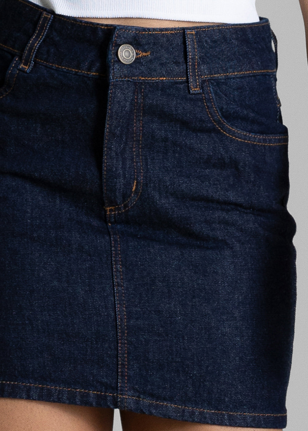 Saia Mini Jeans Sawary - 284465 AZUL