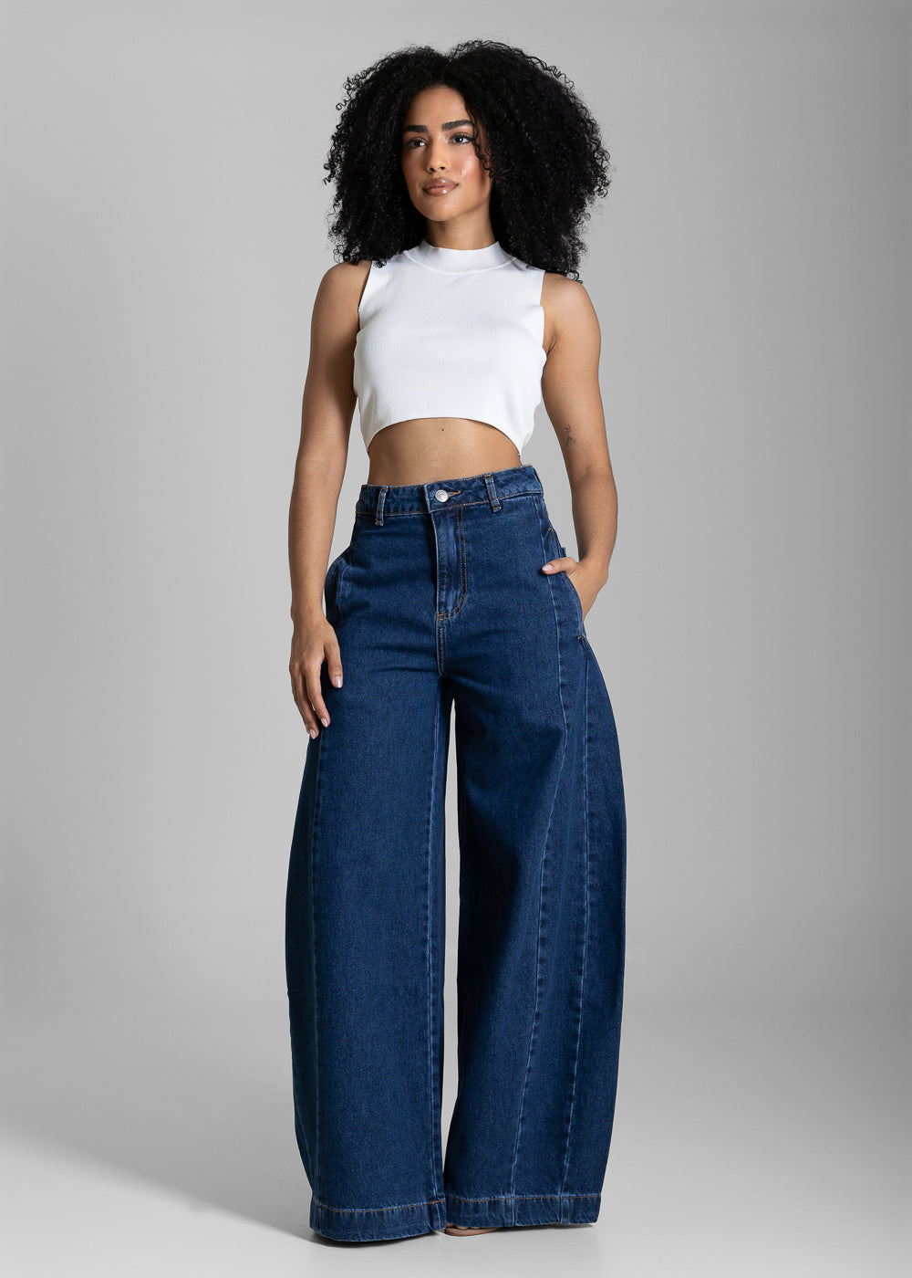 Calça Jeans Sawary Balloon - 284482 AZUL
