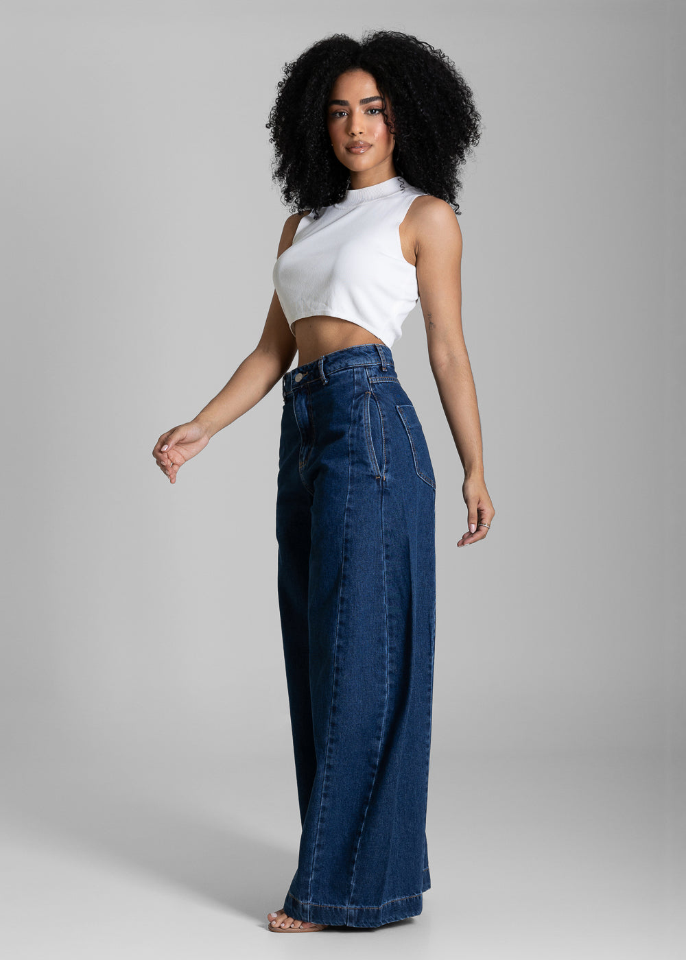 Calça Jeans Sawary Balloon - 284482 AZUL