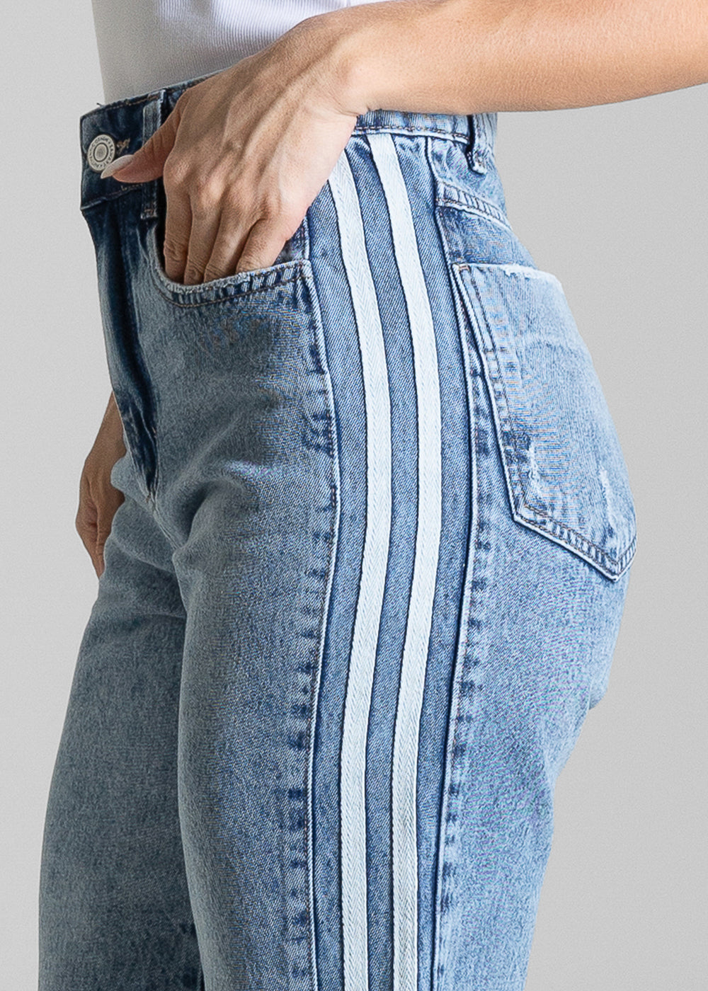 Bermuda Jeans Listras Sawary - 284499 AZUL
