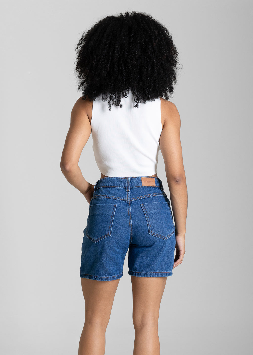 Shorts Jeans Cós Assimétrico Sawary - 284508 AZUL