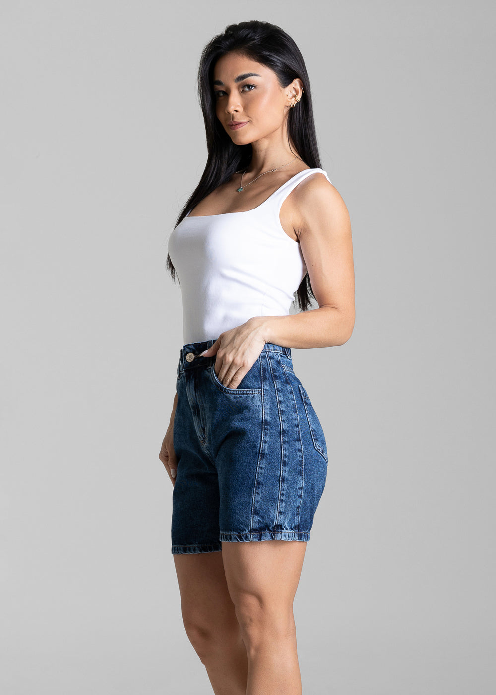 Shorts Jeans Sawary - 284510 AZUL