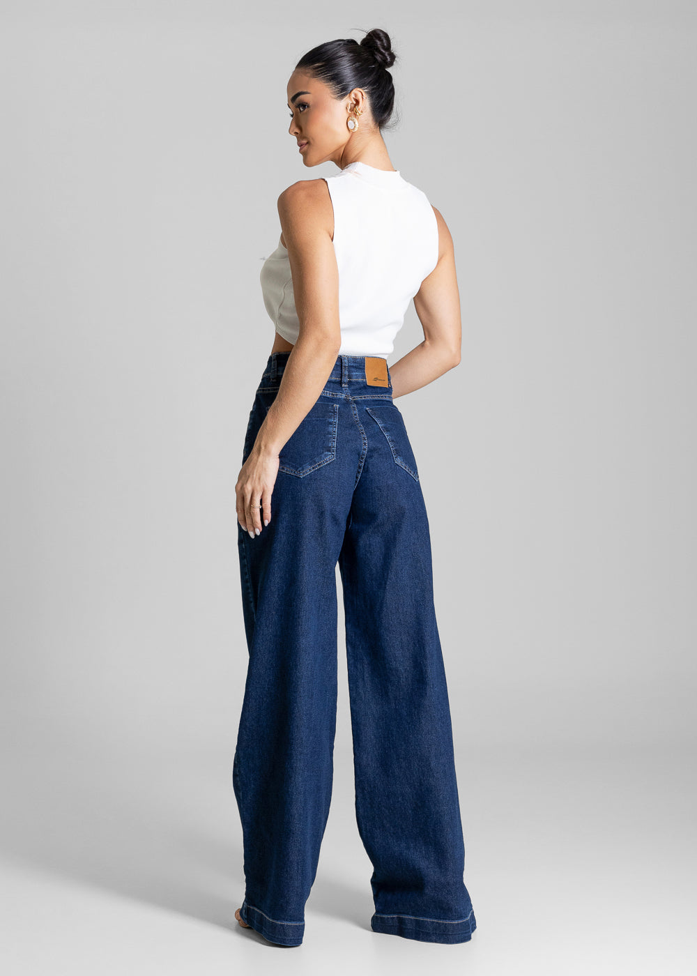Calça Jeans Sawary Wide Leg - 284511 AZUL