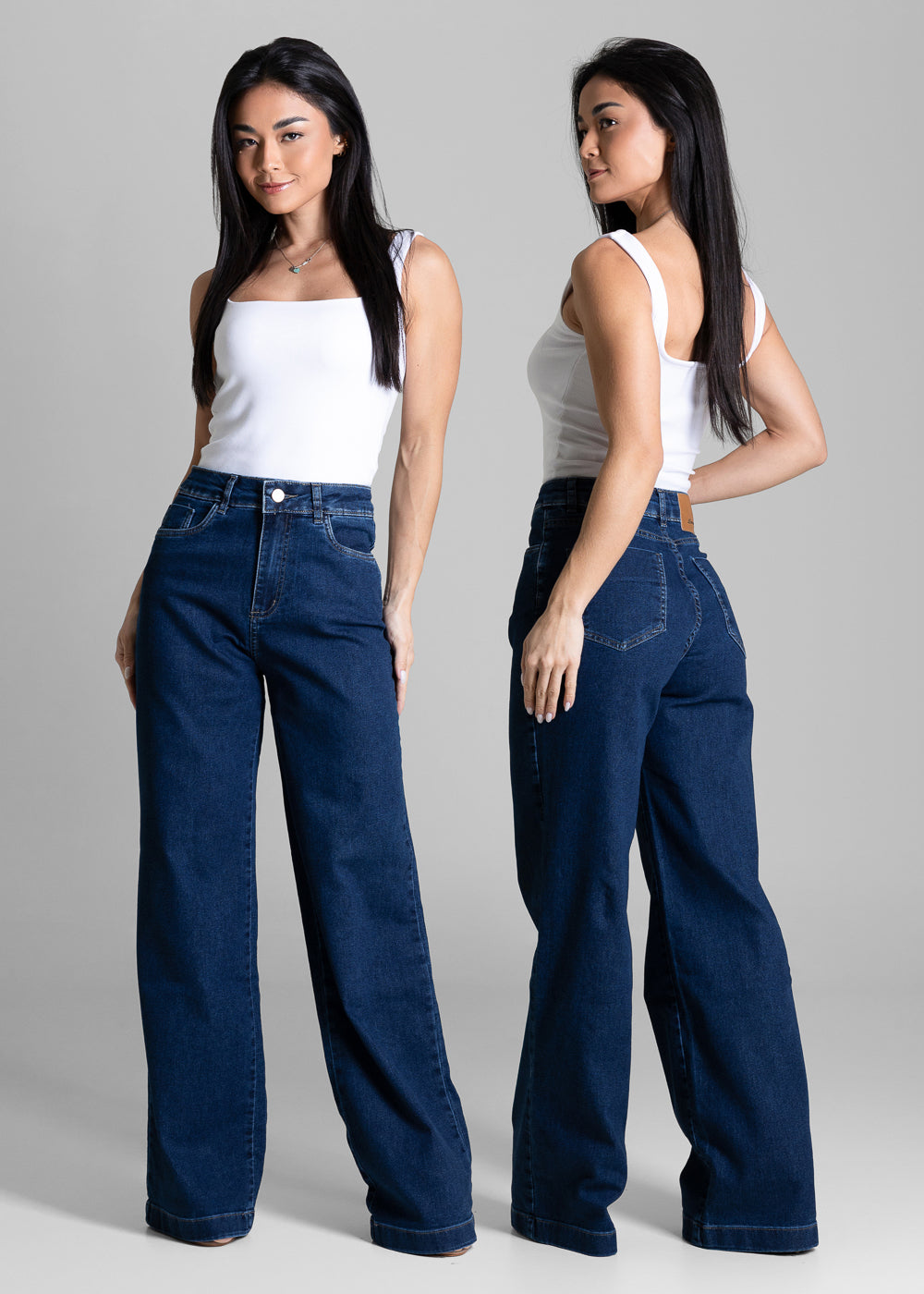 Calça Jeans Sawary Wide Leg - 284521 AZUL