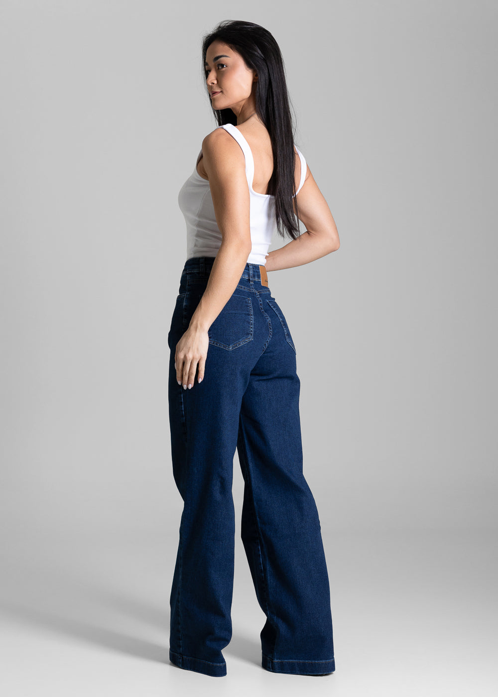 Calça Jeans Sawary Wide Leg - 284521 AZUL