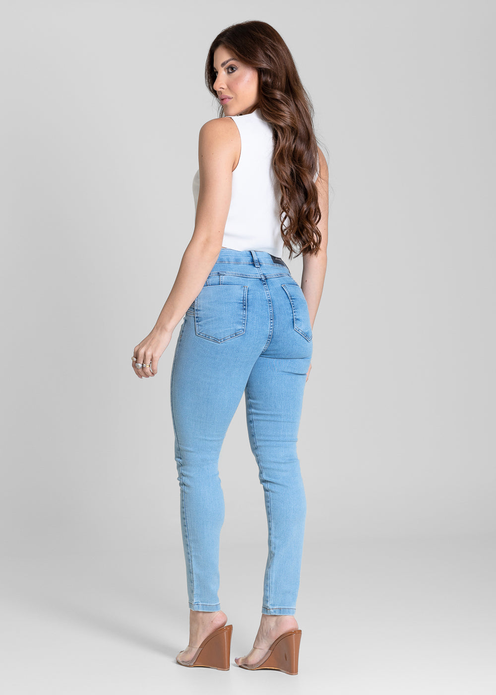 Calça Jeans Sawary Levanta Bumbum - 284554 AZUL