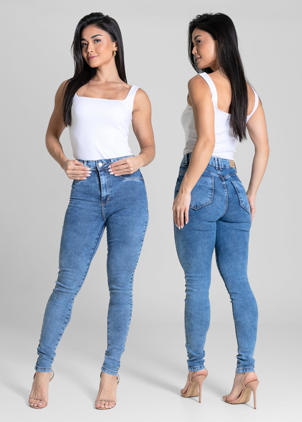 Calça Jeans Sawary Push Up - 284579 AZUL
