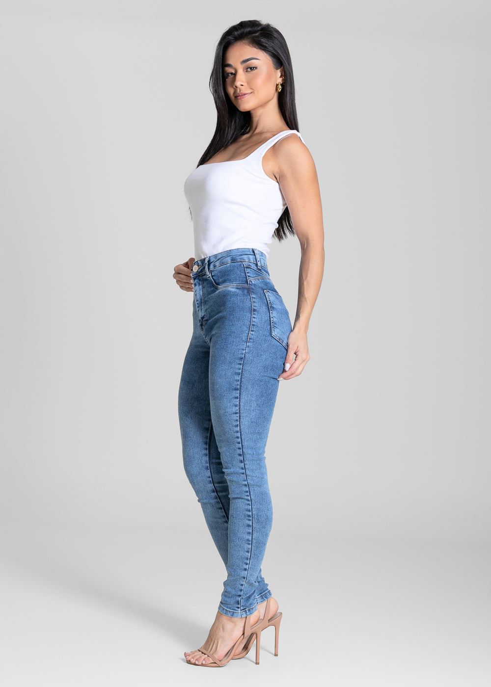Calça Jeans Sawary Push Up - 284579 AZUL