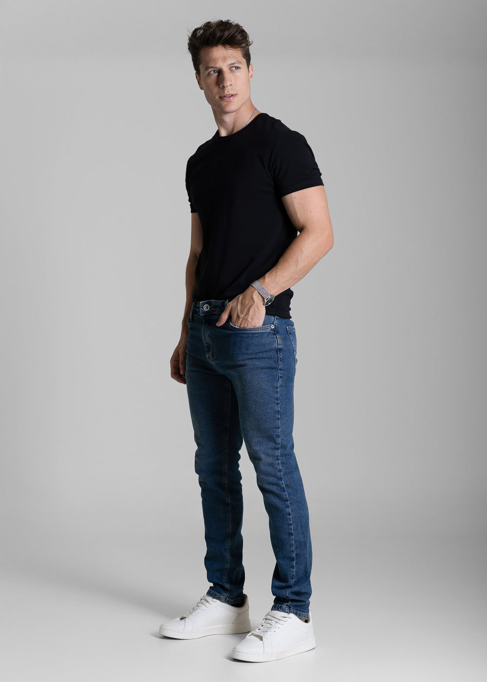 Calça Jeans Sawary Slim - 284603 AZUL