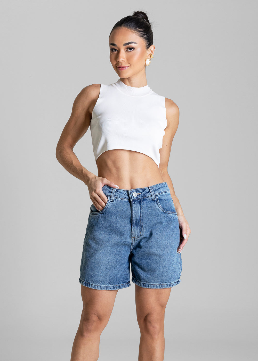Shorts Jeans Sawary - 284751 AZUL