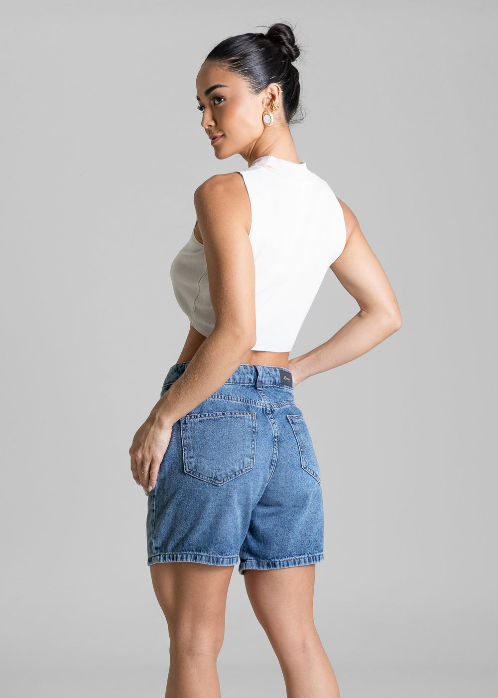 Shorts Jeans Sawary - 284751 AZUL