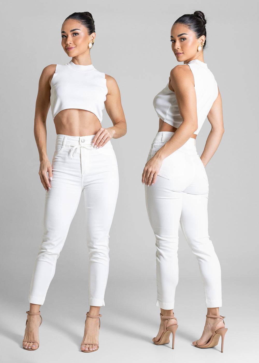 Calça Sarja Sawary Cropped - 284781 PT