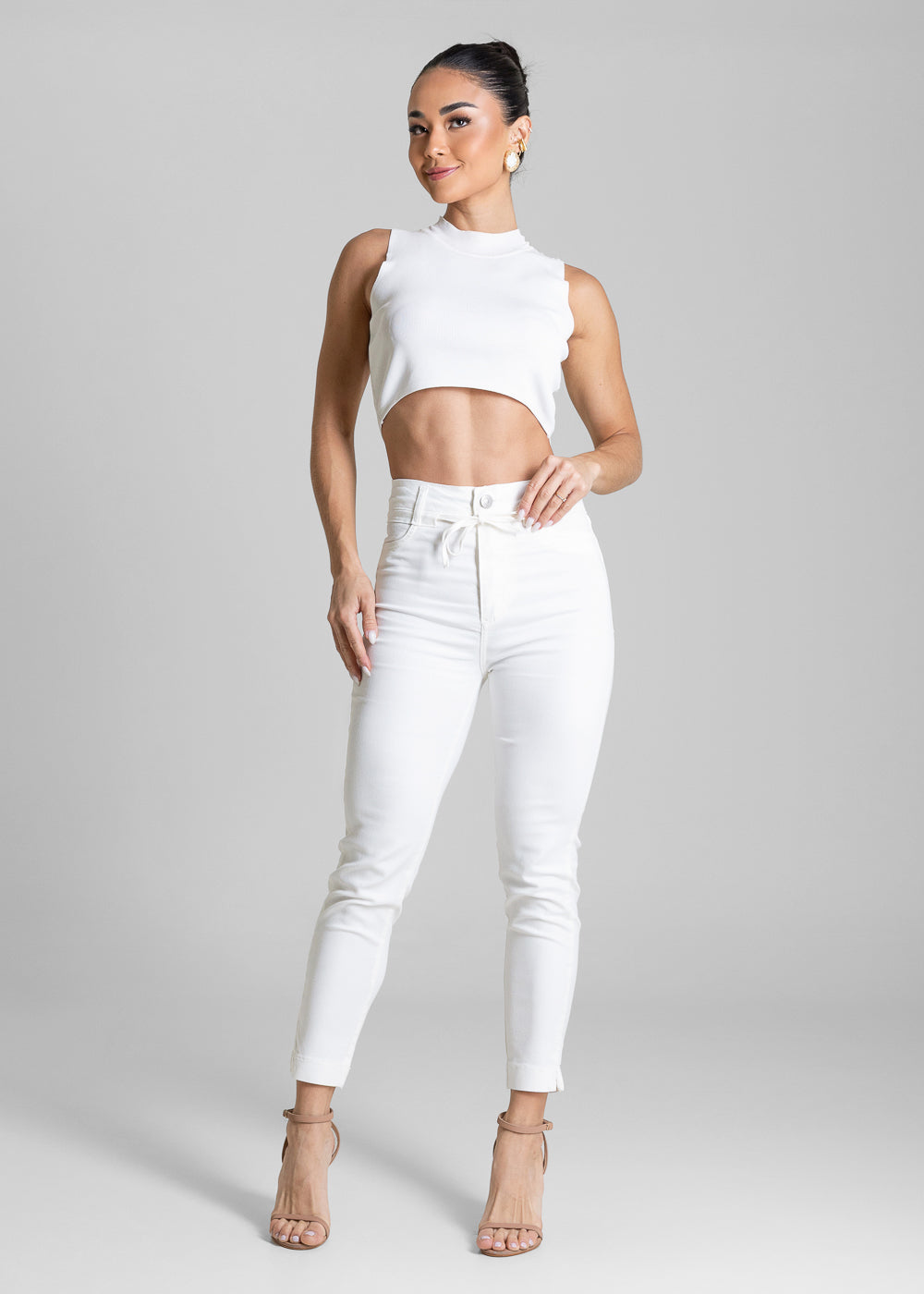 Calça Sarja Sawary Cropped - 284781 PT