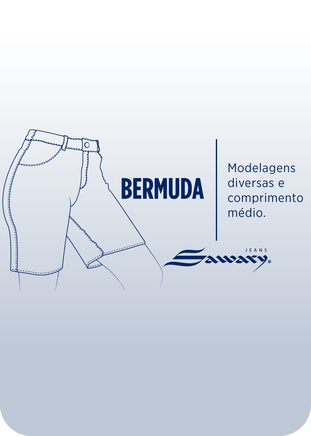 Bermuda Jeans Sawary - 281379 AZUL