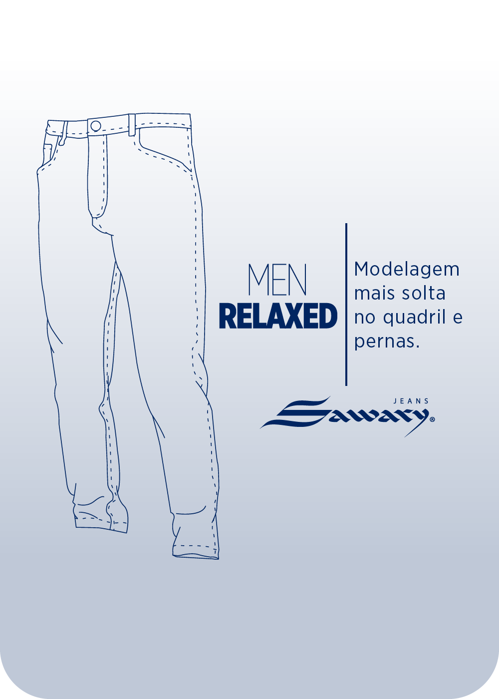Calça Jeans Sawary Relaxed - 282772 PRETO