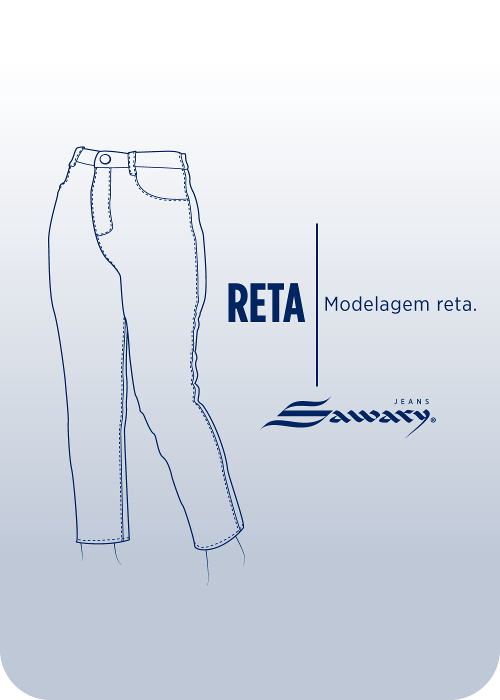 Calça Jeans Sawary Reta - 282986 AZUL