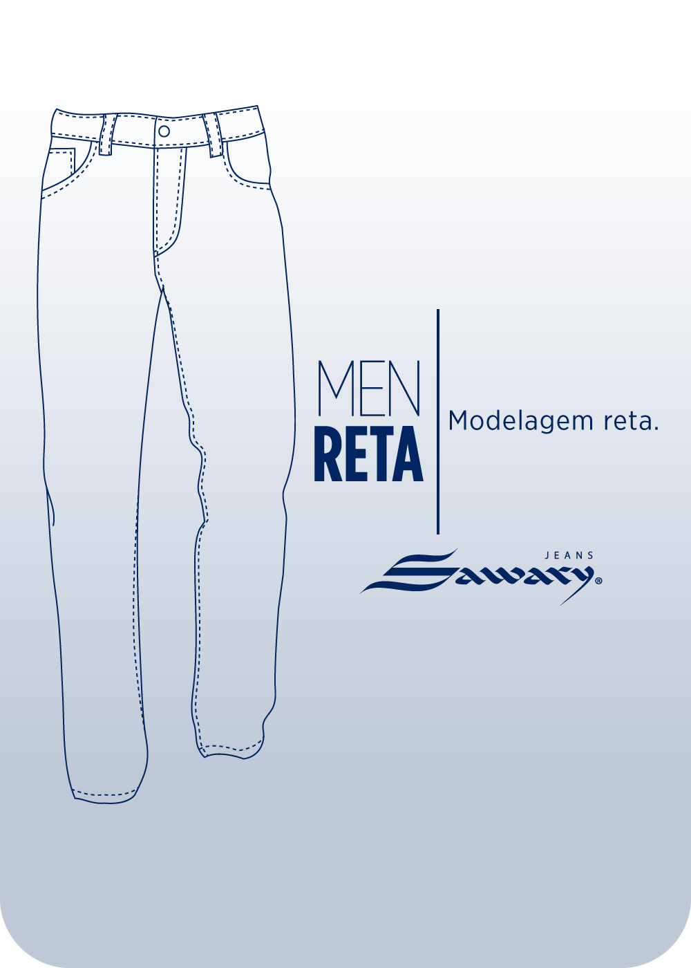 Calça Jeans Sawary Reta - 283485 AZUL