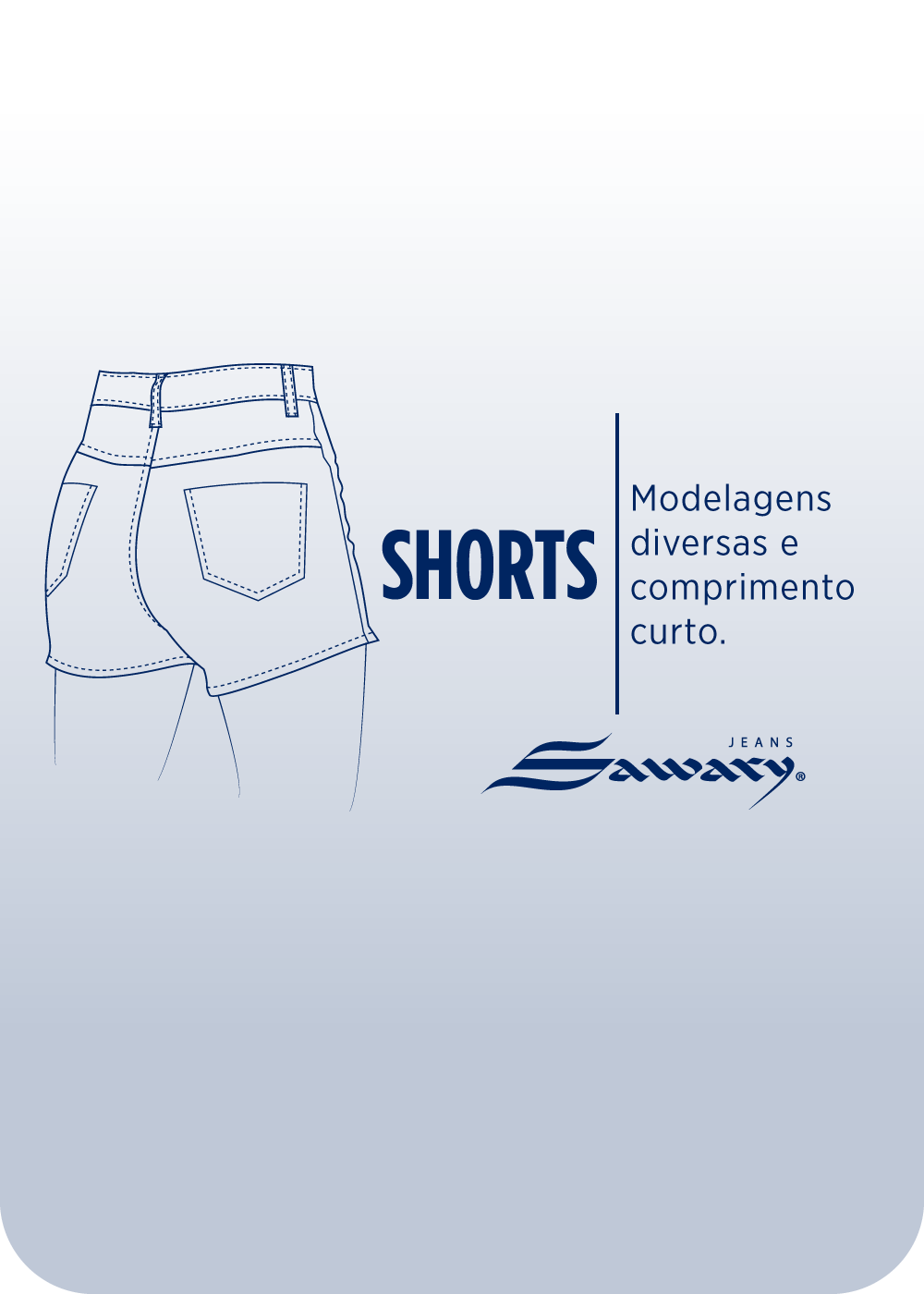 Shorts Jeans Sawary - 284426 AZUL