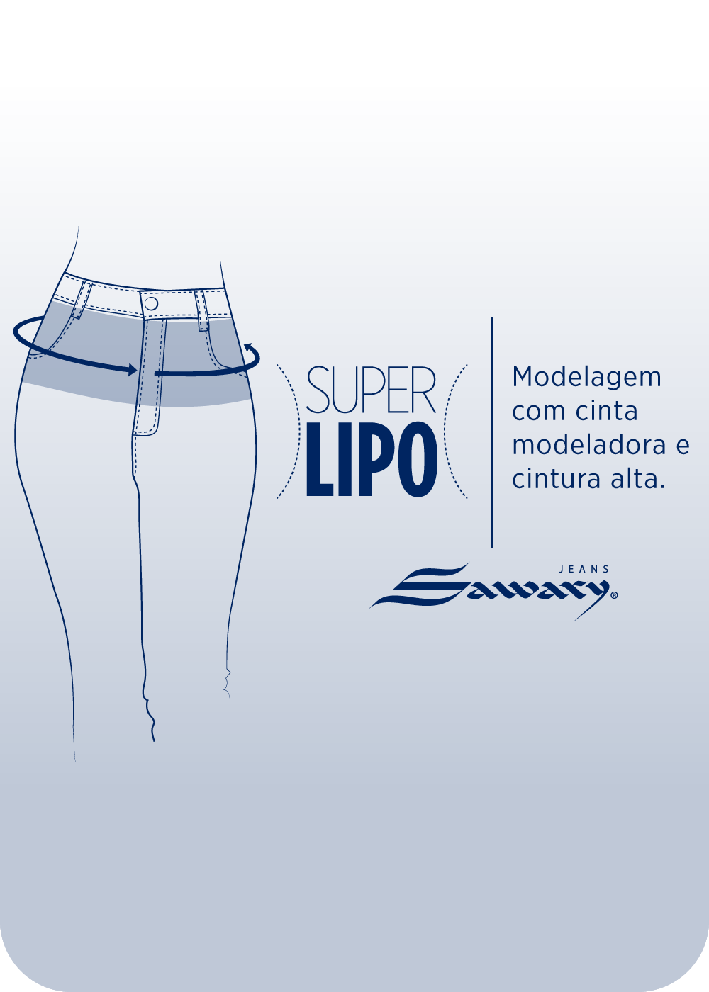 Calça Jeans Sawary Super Lipo - 283006 AZUL