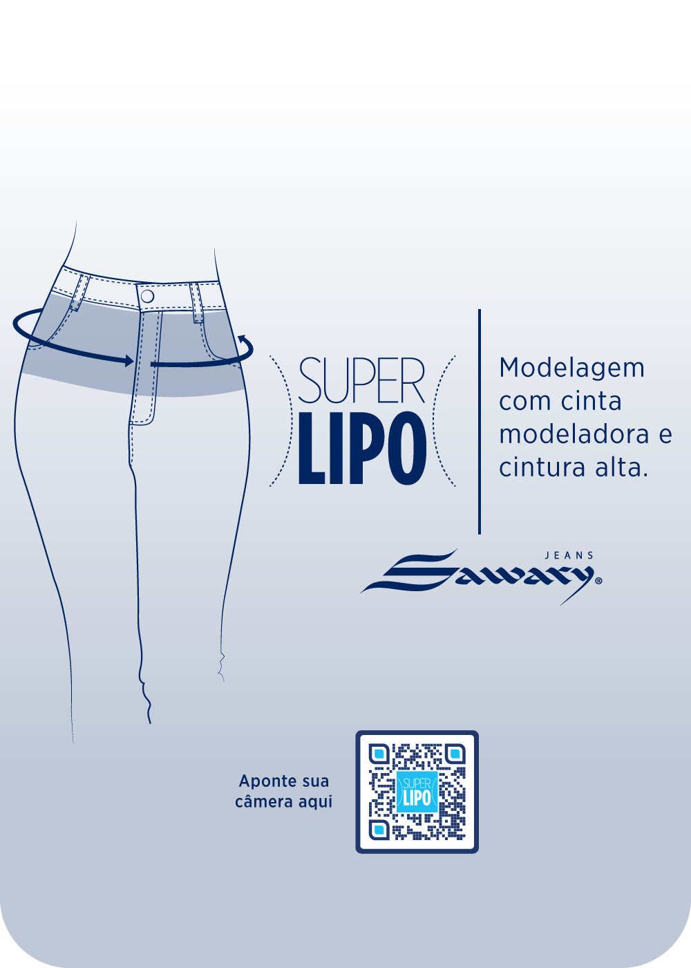 Calça Sarja Sawary Super Lipo Boot Cut - 265064 PRETO